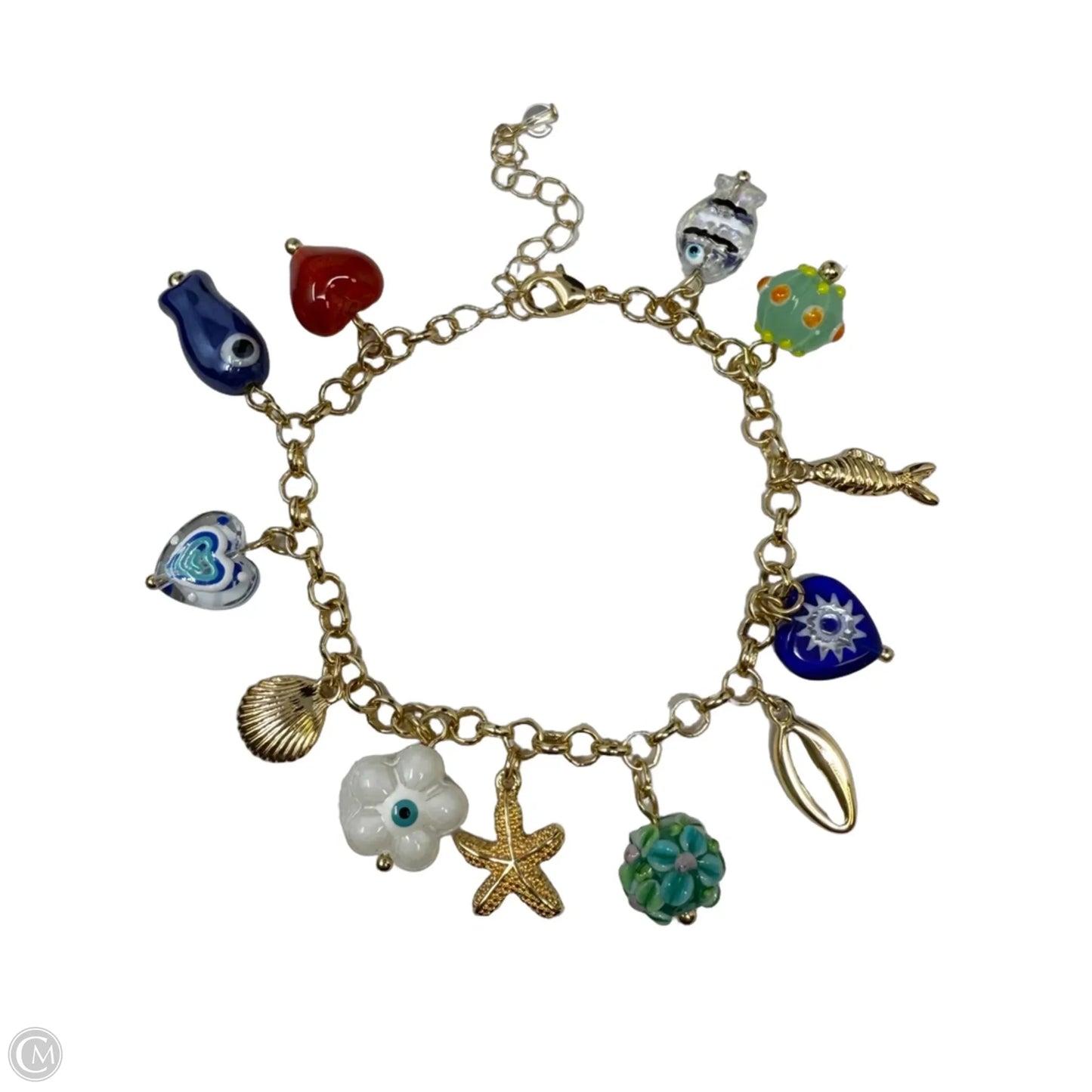 Glass Coastal Charm Bracelet By House Of Harlow