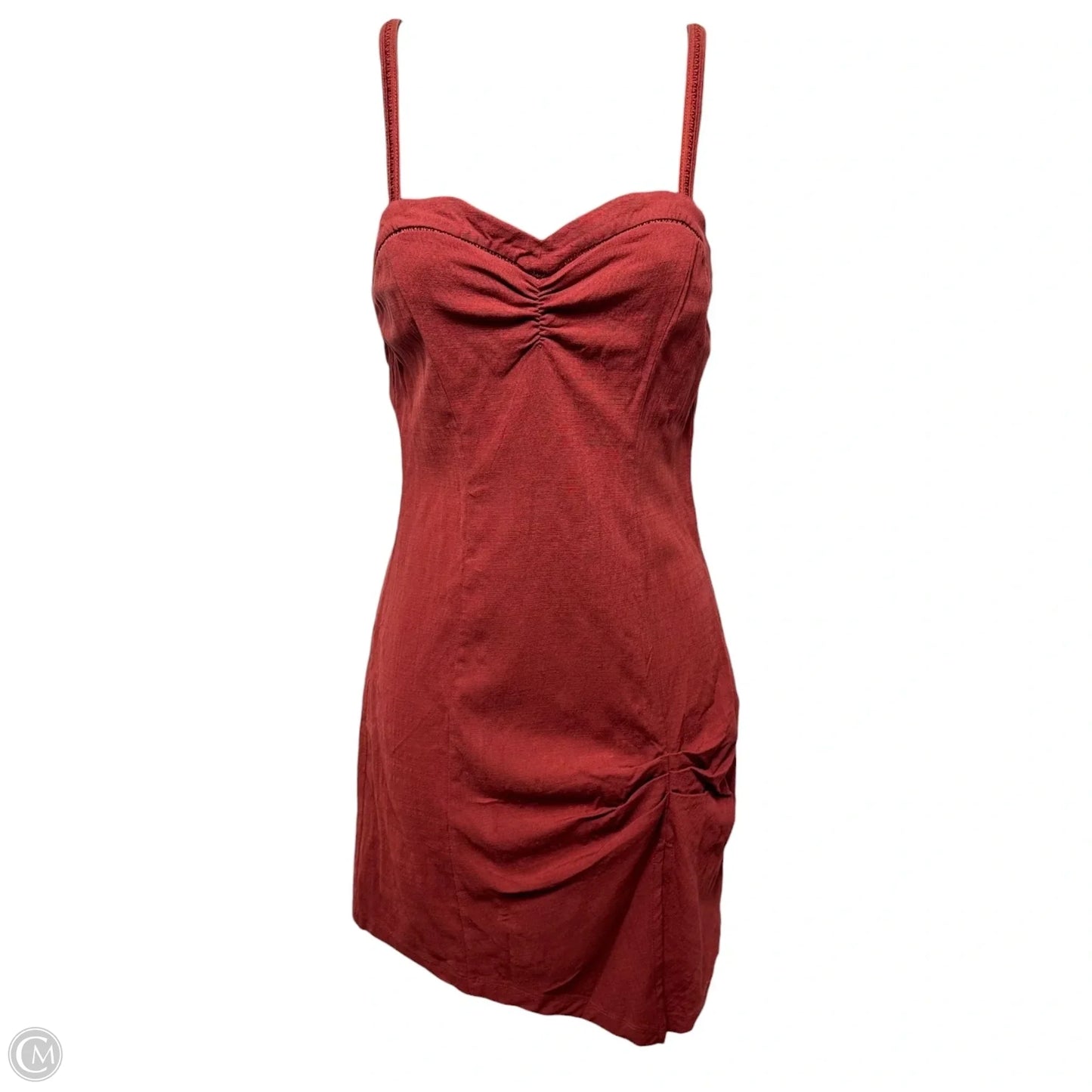 Monroe Asymmetrical Mini Dress By Free People Intimately In Red, Size: Xs