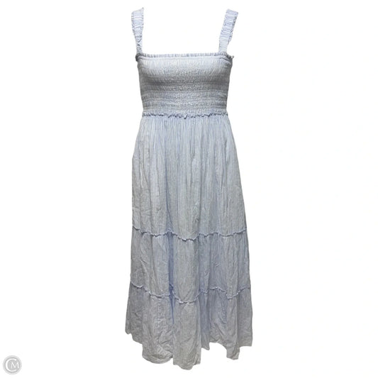 Smocked Tiered Dress Designer By Lilly Pulitzer In Striped Pattern, Size: M