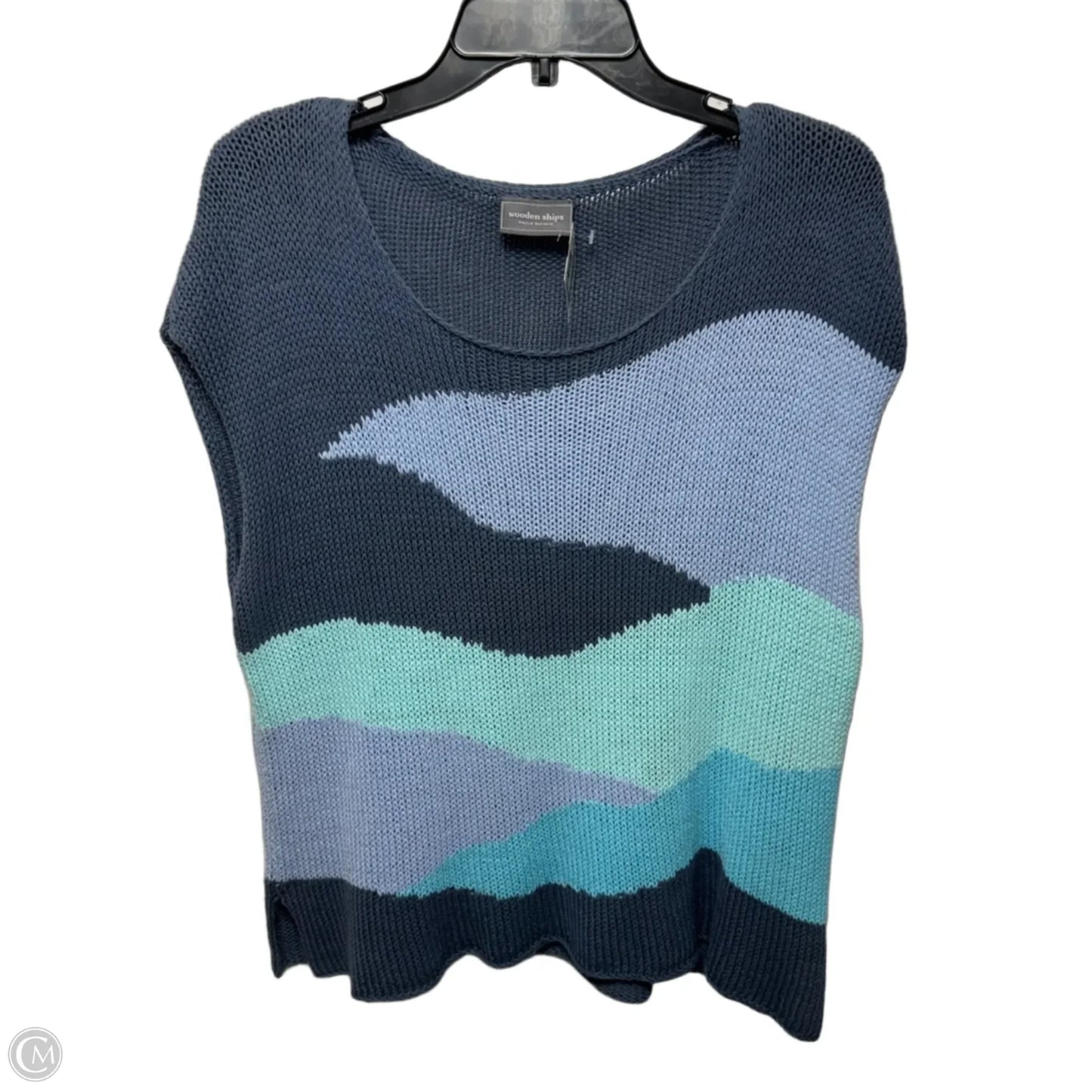 Vest Sweater By Wooden Ships In Blue, Size: S/M