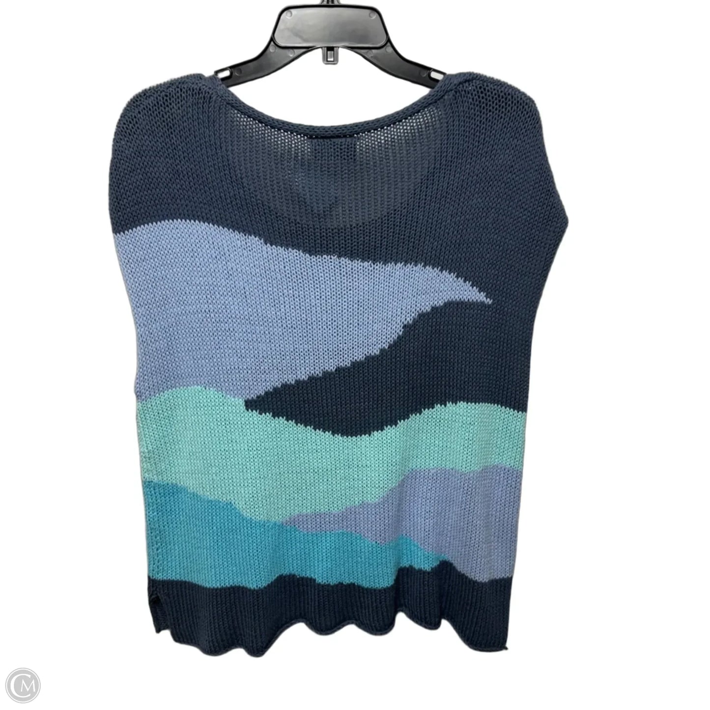 Vest Sweater By Wooden Ships In Blue, Size: S/M