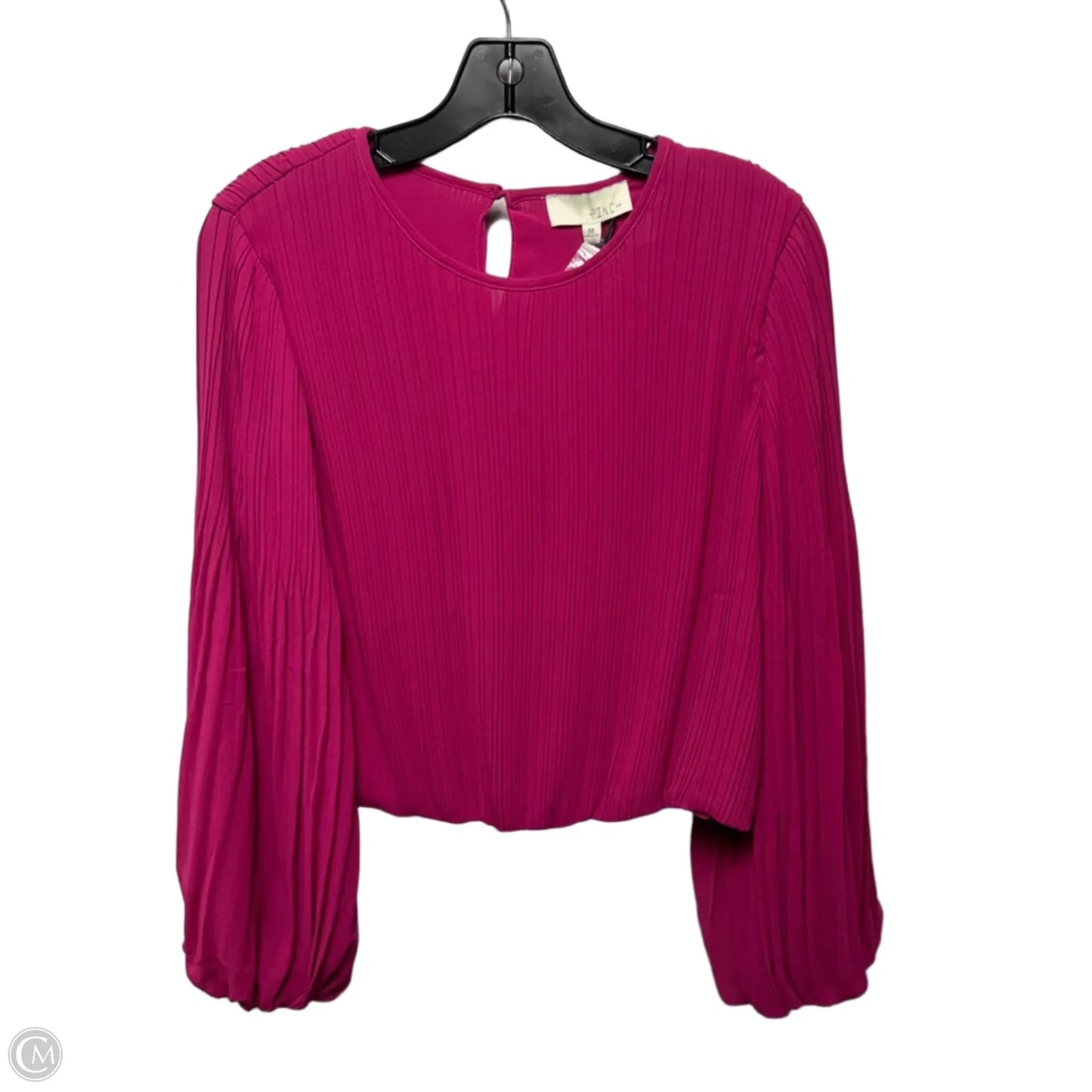 Nalia Top Long Sleeve By Pinch In Magenta, Size: M