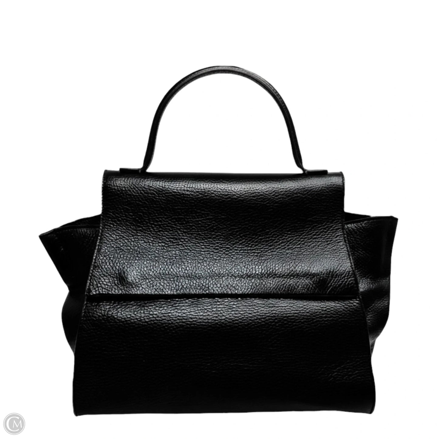 Hammered Leather Top Handle Handbag By Vittoria Napoli, Size: Medium