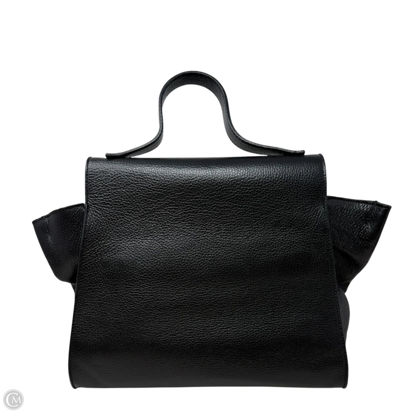 Hammered Leather Top Handle Handbag By Vittoria Napoli, Size: Medium