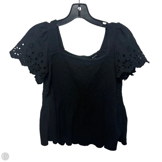 Top Short Sleeve By Madewell In Black, Size: M