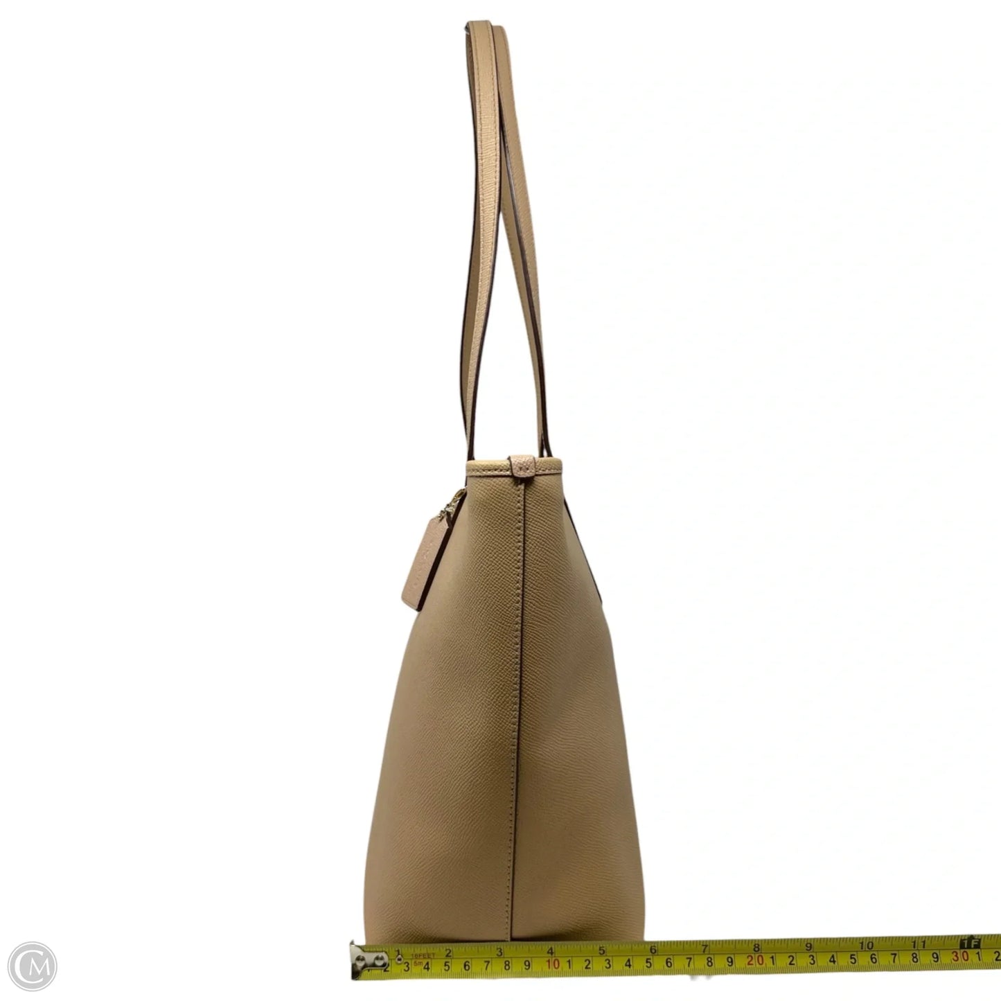 City Zip Tote In Crossgrain Leather Designer By Coach, Size: Medium