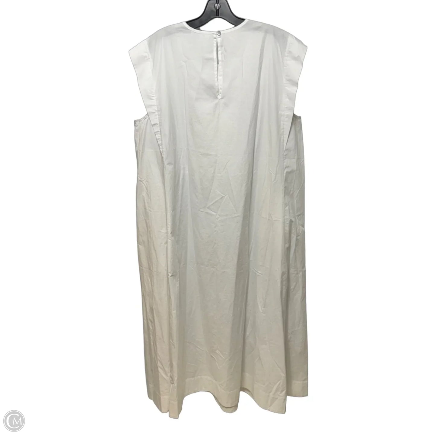 Long Bib Dress By Calme by Johnny Was In White, Size: XL