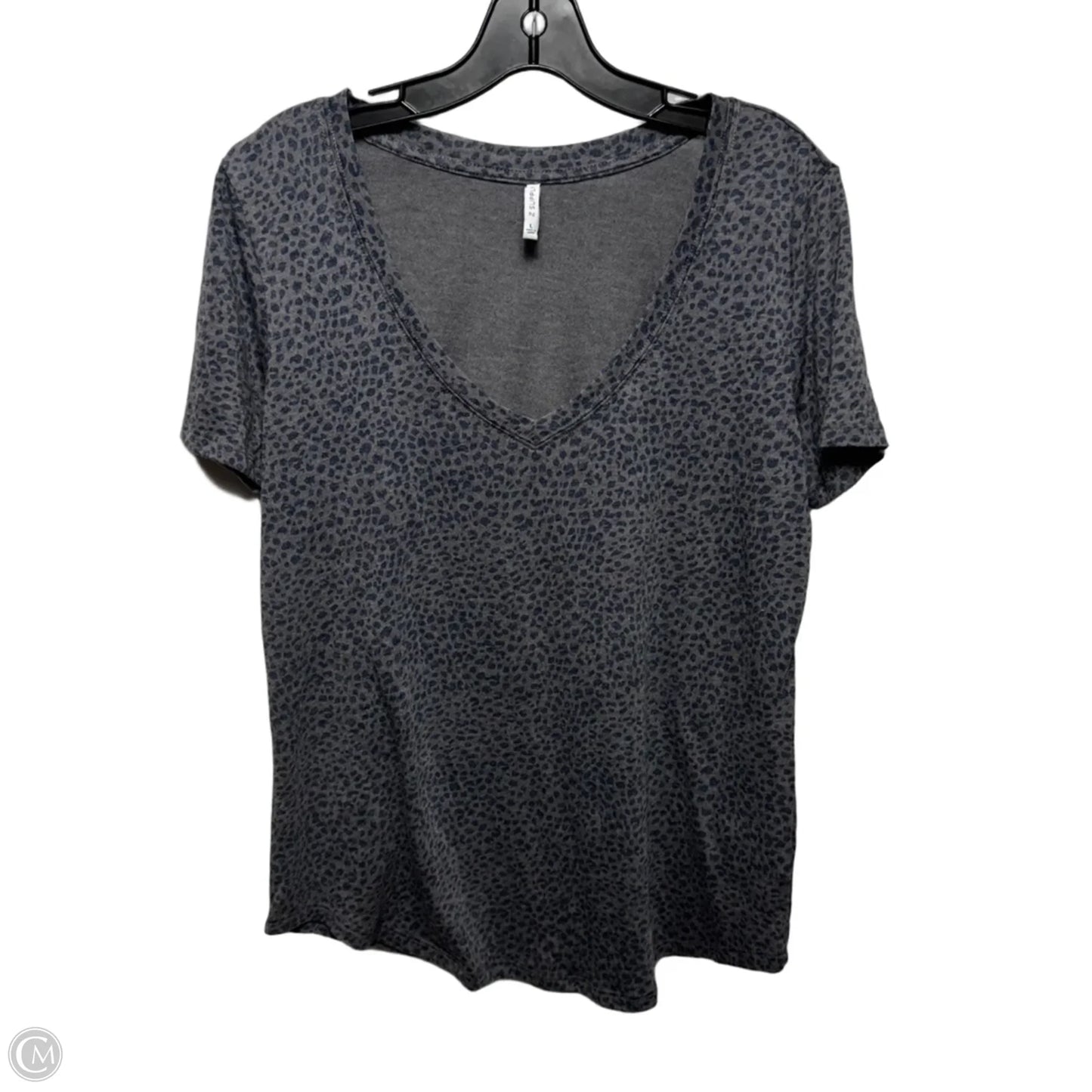 Top Short Sleeve Basic By Z Supply In Animal Print, Size: L
