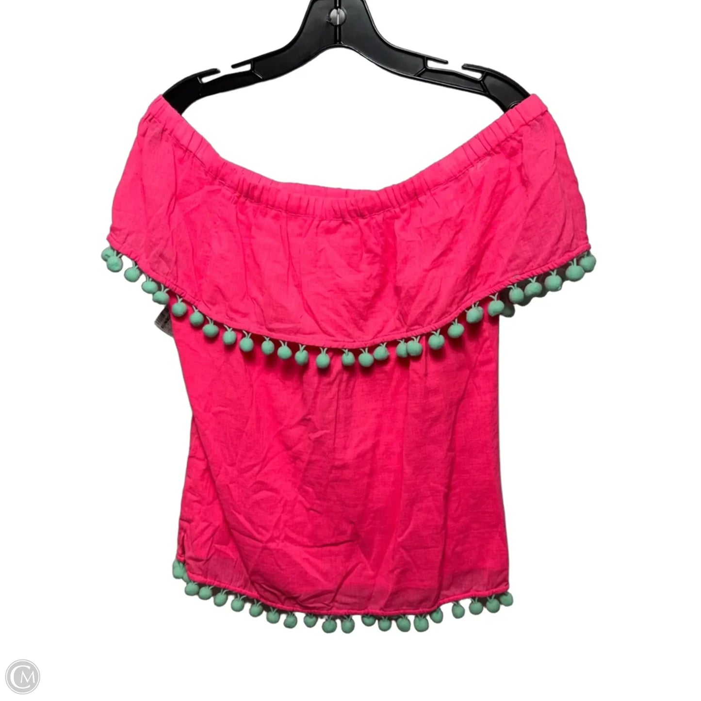 Hibiscus Top Short Sleeve By Sail To Sable In Pink, Size: M