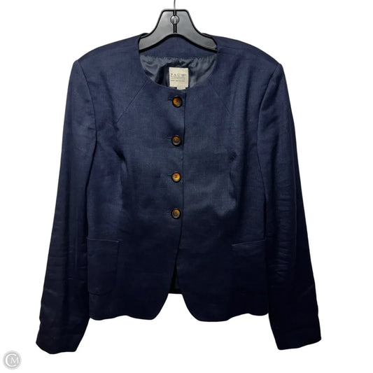 Wool & Linen Blazer By Pauw In Navy, Size: 4