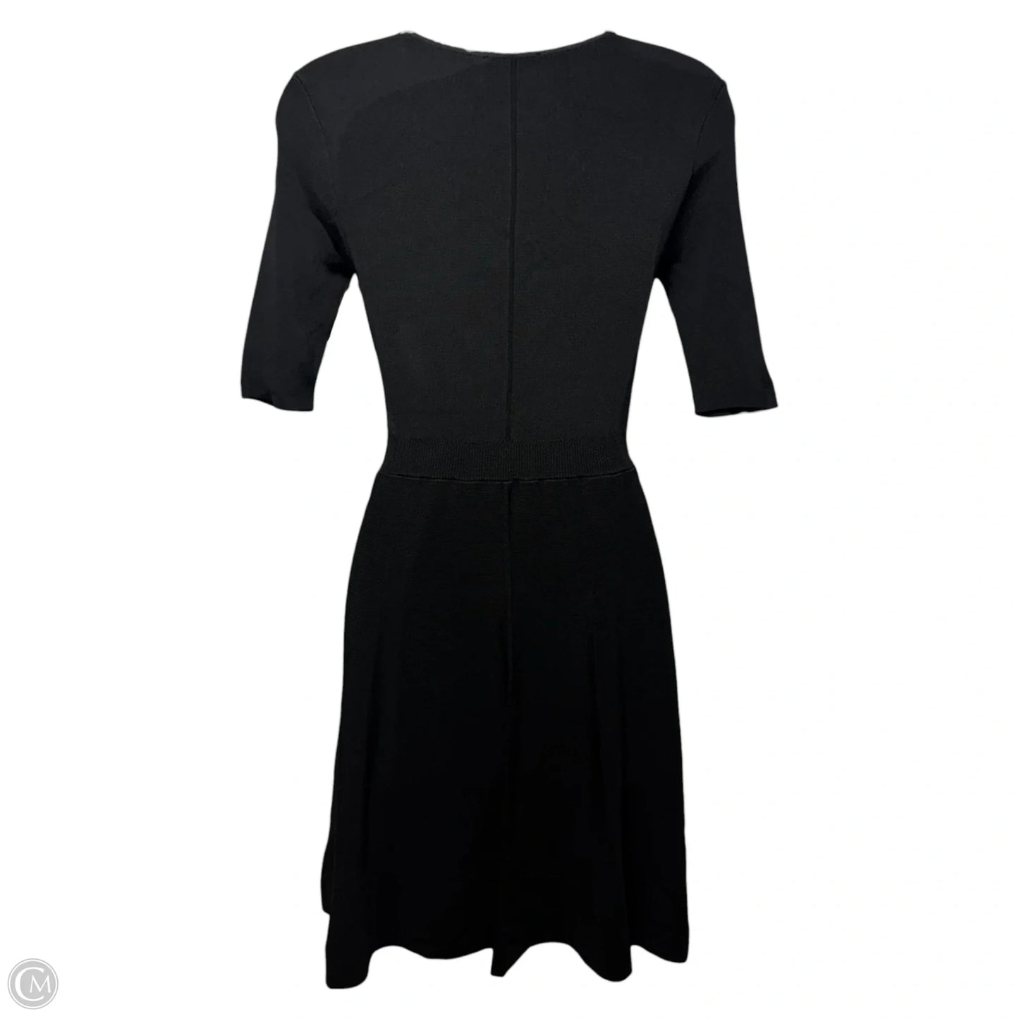 Viscose Knit Dress Casual Short By Emporio Armani In Black, Size: 4 (40)