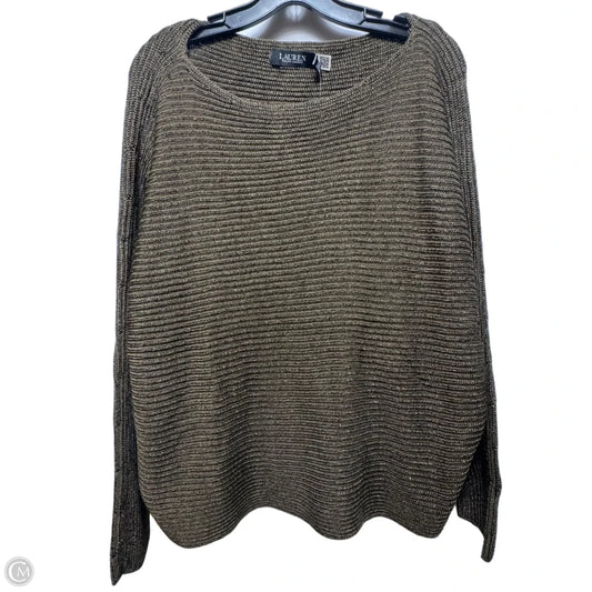Sweater By Lauren By Ralph Lauren In Green, Size: 1x