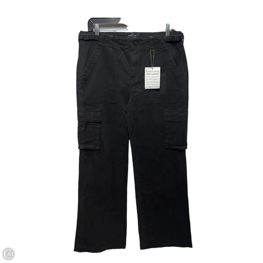 Reissue Wide Leg Cargo Pants By Sanctuary In Black, Size: M