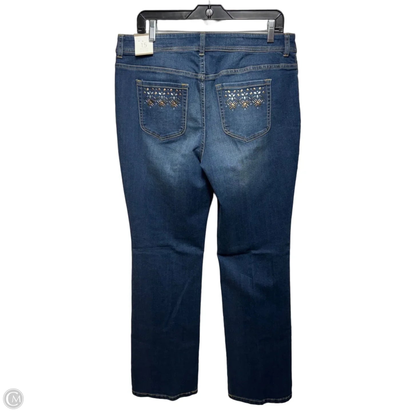 Jeans Boot Cut By Chicos In Blue Denim, Size: 10