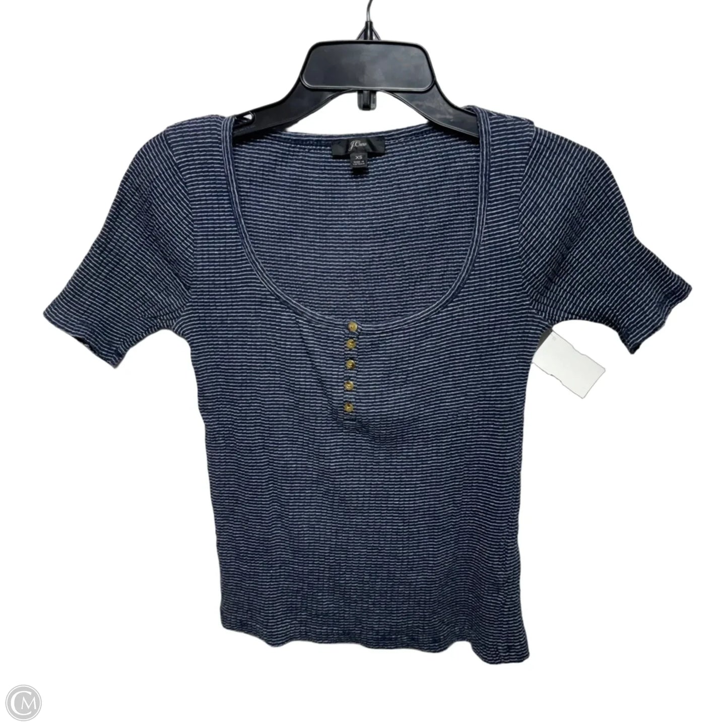 Top Short Sleeve By J. Crew In Striped Pattern, Size: Xs