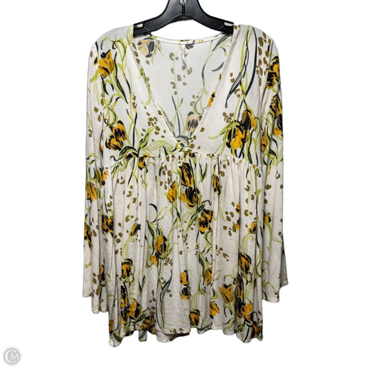 Tunic Long Sleeve By Free People In Multi-colored, Size: S