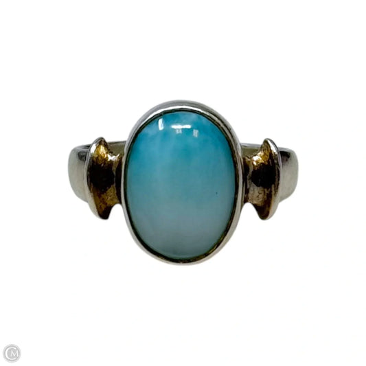 Larimar Ring Sterling Silver, Size: 9.5