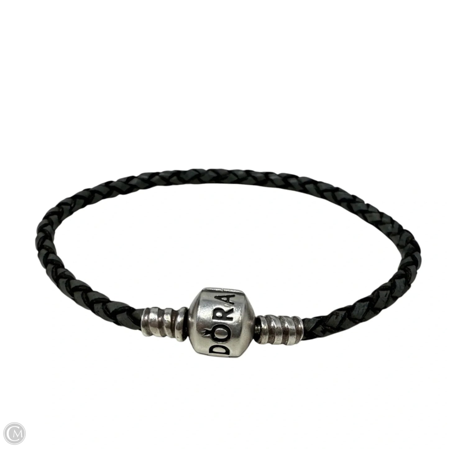 Moments Sterling Silver & Leather Bracelet By Pandora