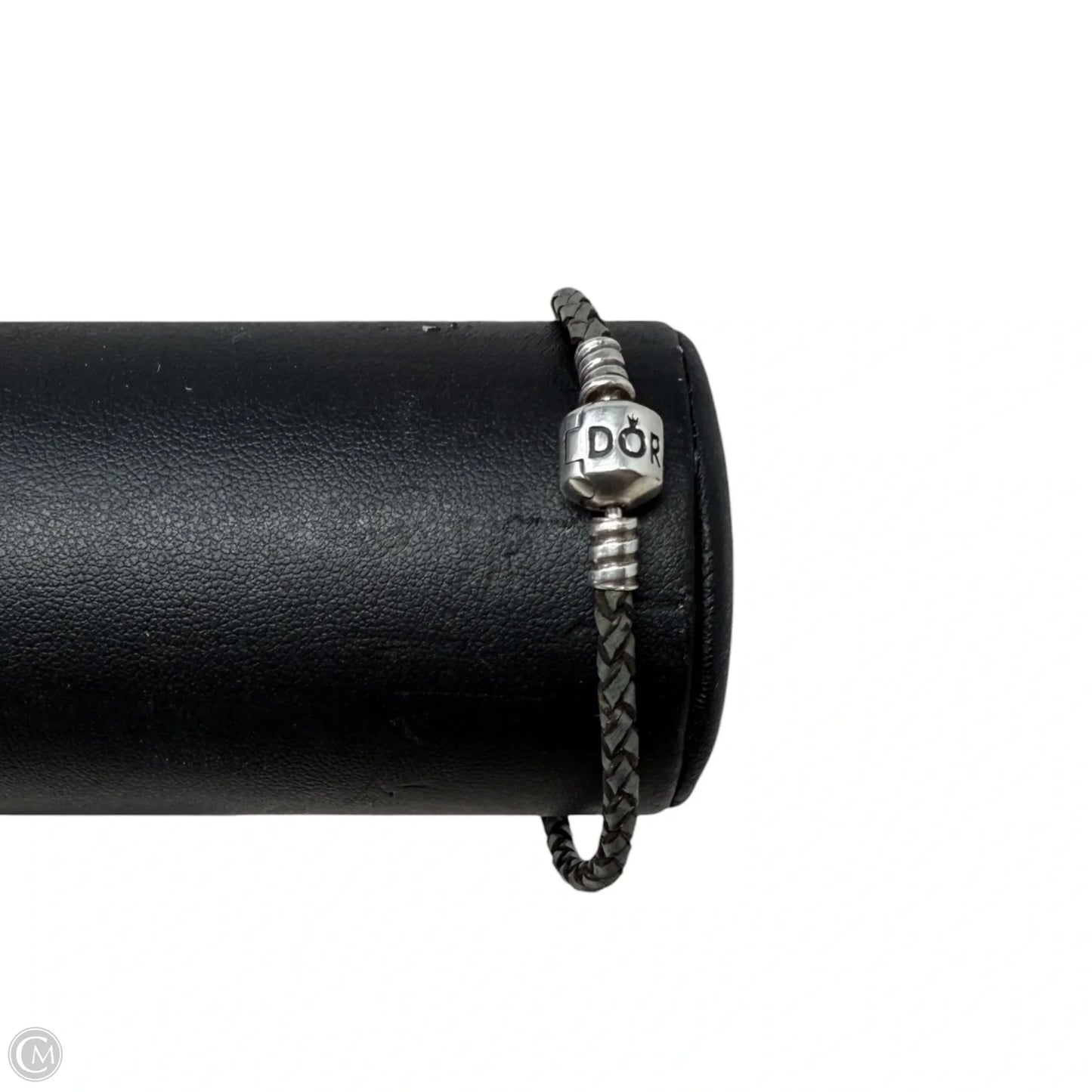 Moments Sterling Silver & Leather Bracelet By Pandora