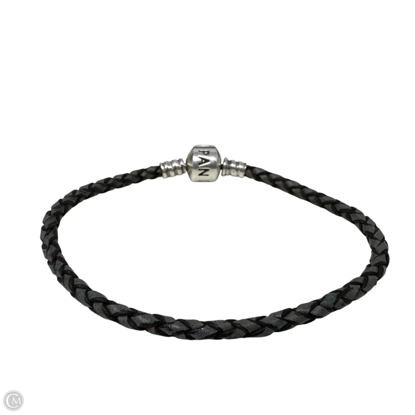 Moments Sterling Silver & Leather Bracelet By Pandora