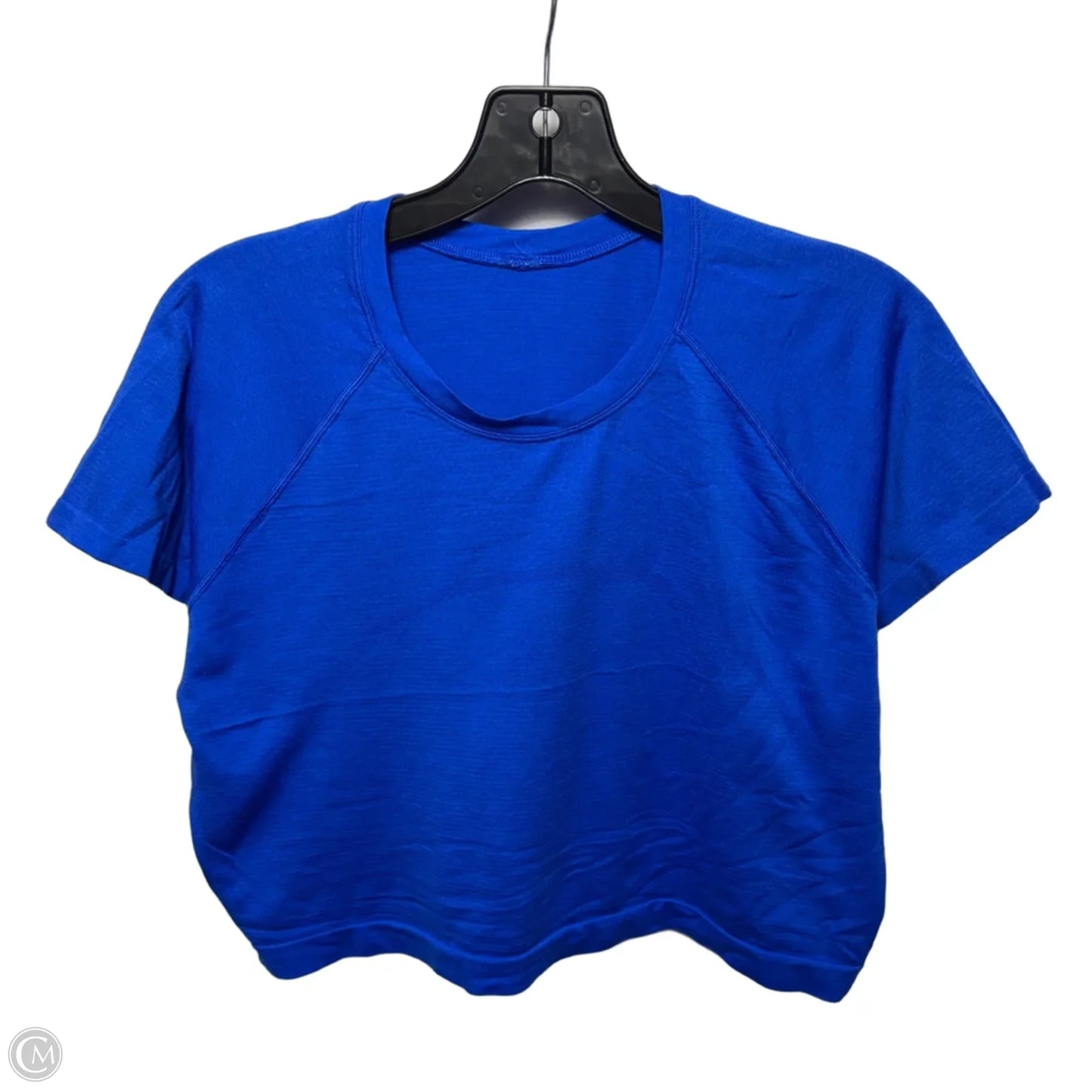 Swiftly Tech Cropped Short Sleeve Top By Lululemon In Blue, Size S/M ESTIMATED