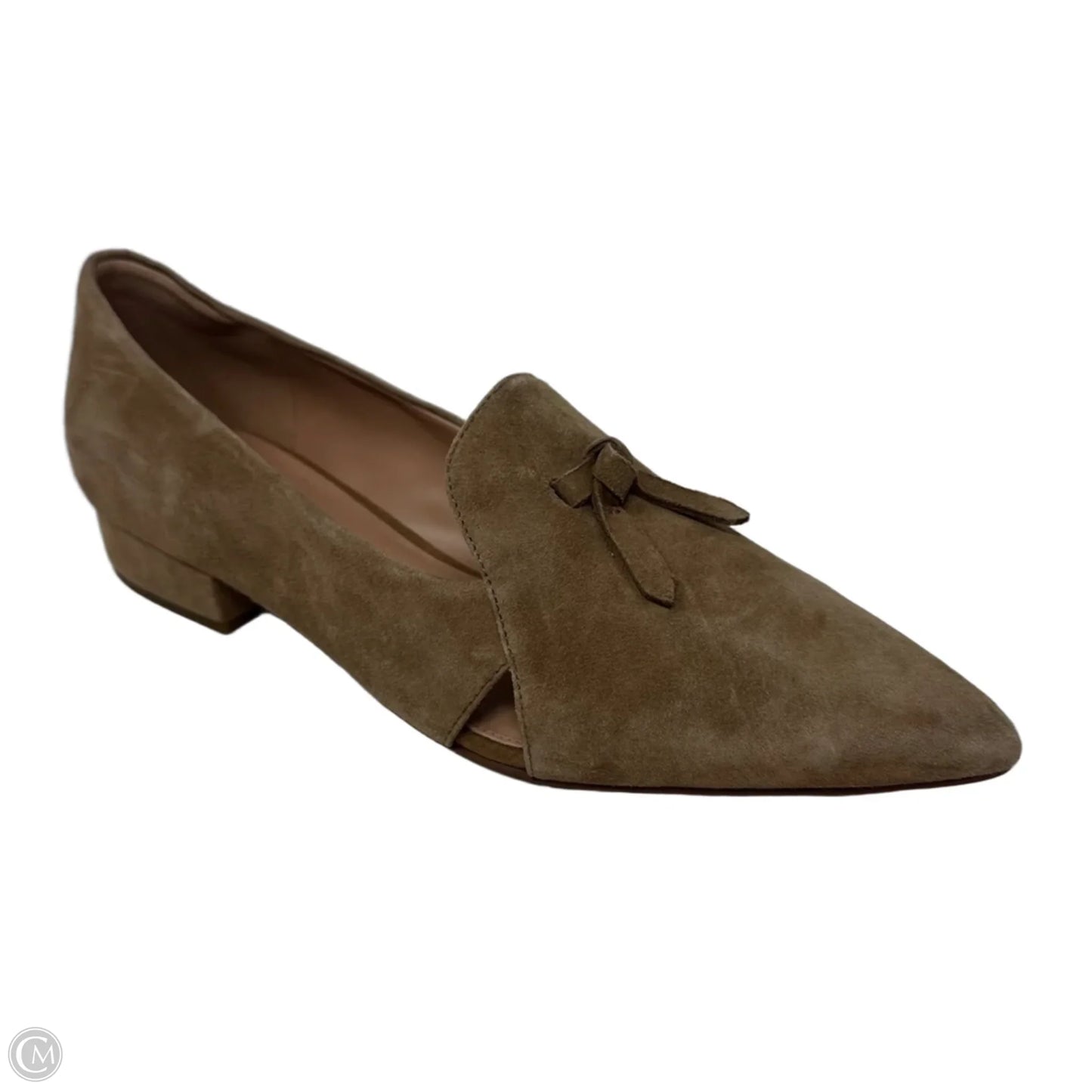 Suede Block Heel Shoes By Cole-haan In Tan, Size: 9