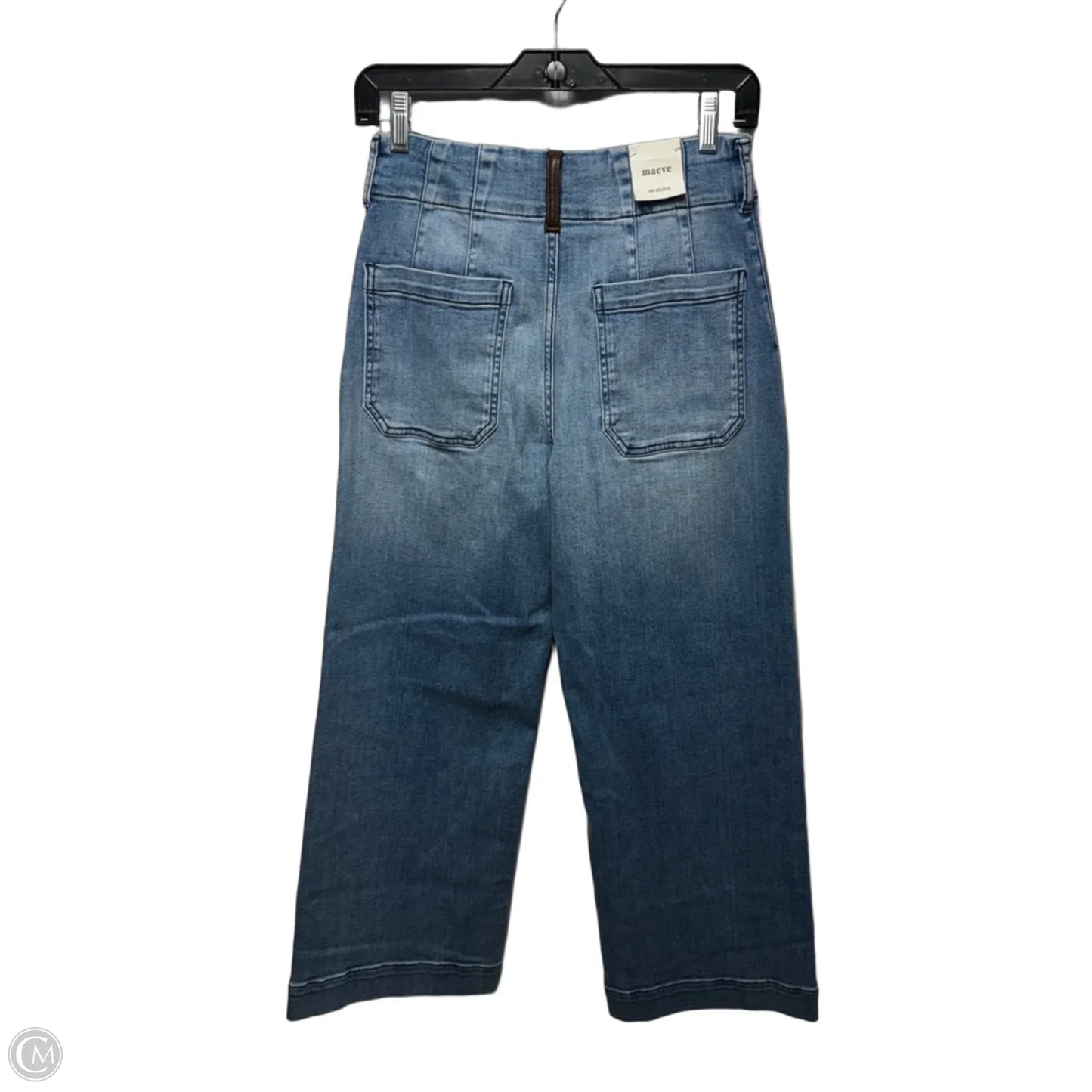 The Colette High-Rise Wide Leg Jeans By Maeve In Blue Denim, Size: 4/27