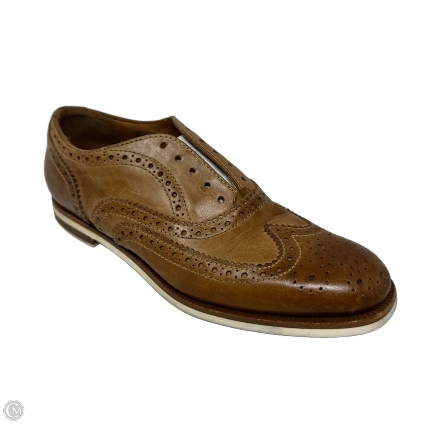 Brogue Slip On Shoes Flats By Rag And Bone In Tan, Size: 6.5 (36.5)