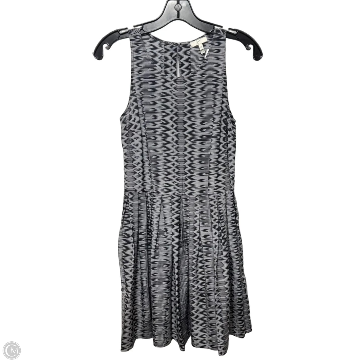 Silk Bernadine Dres By Joie In Black & Grey, Size: XS