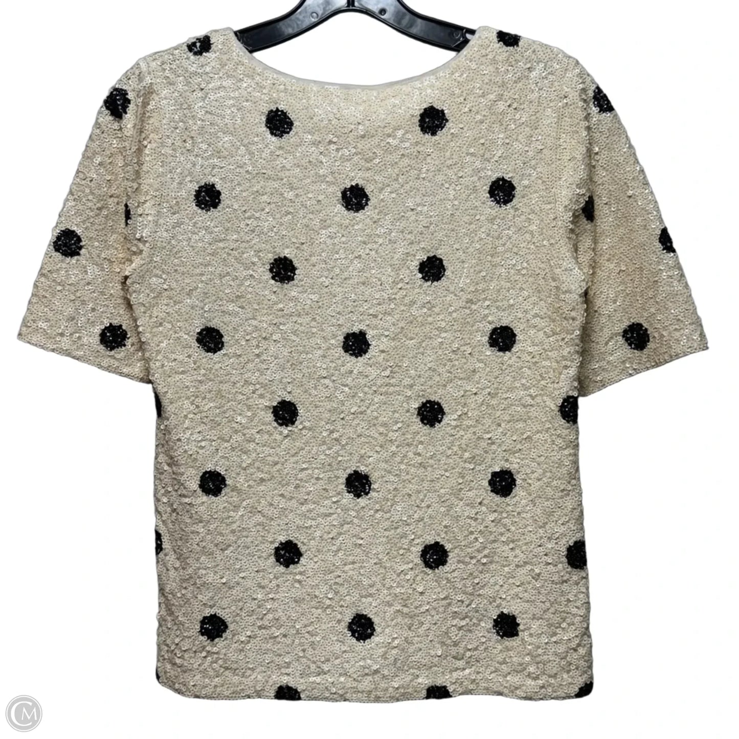 Top Short Sleeve By J. Crew In Polkadot Pattern, Size: Xs