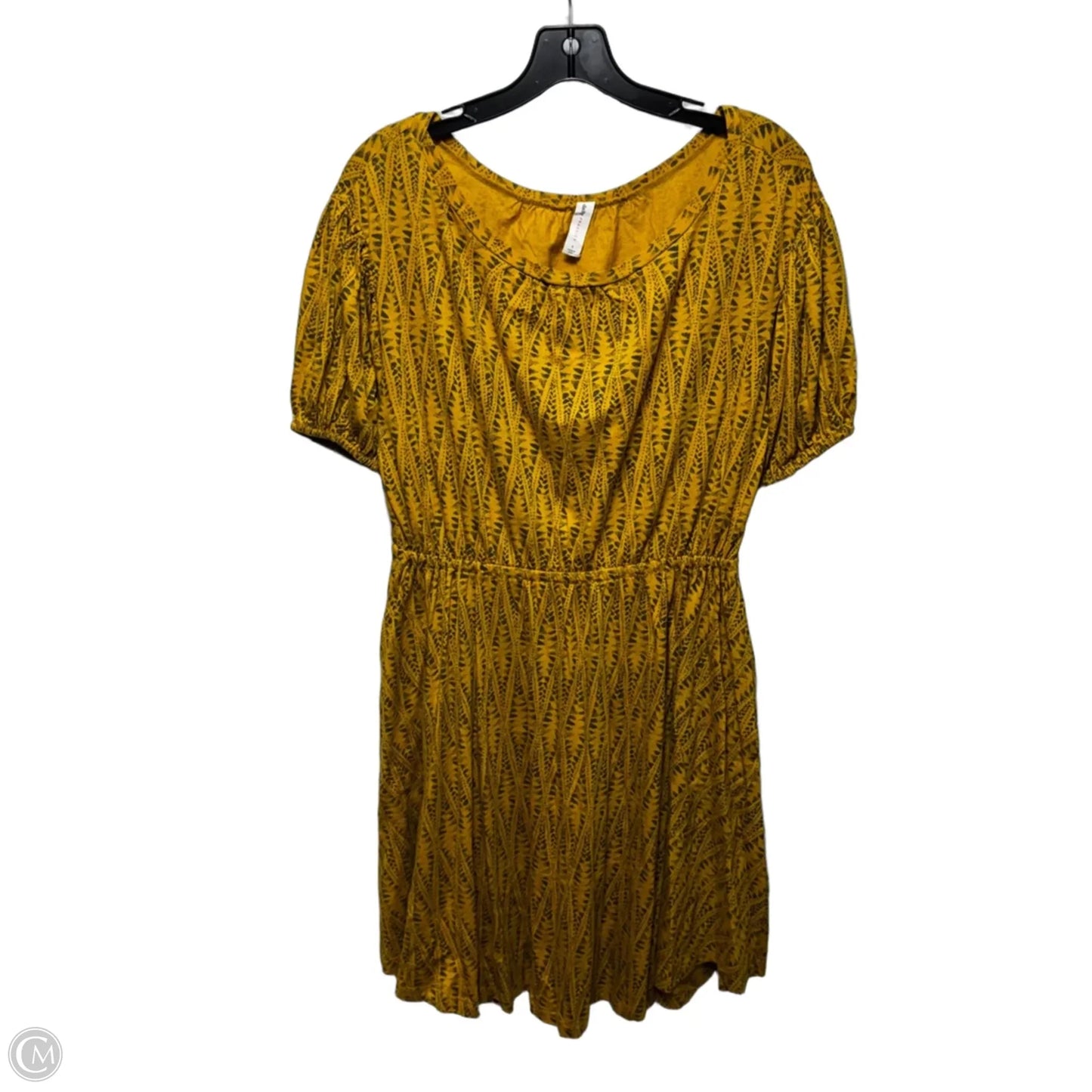 Ikat Print Mini Dress By Daily Practice By Anthropologie In Yellow, Size: S