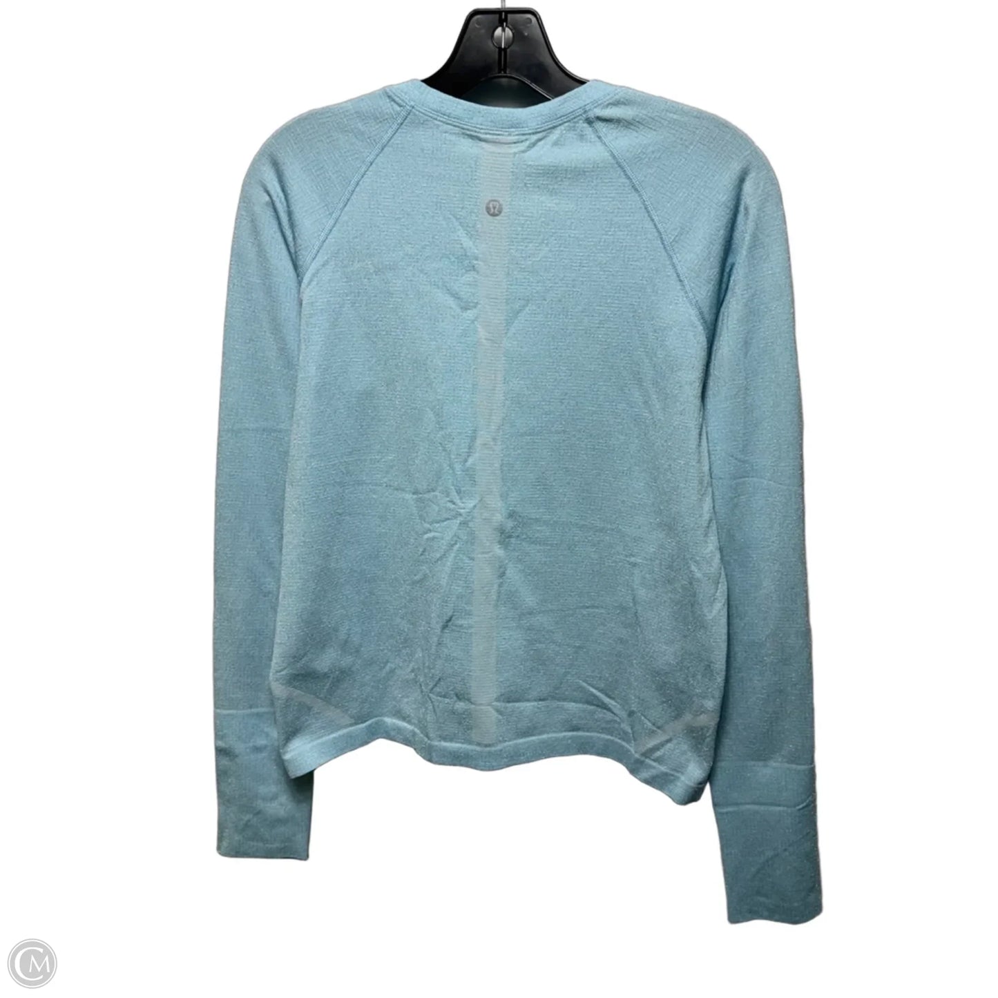 Athletic Top Long Sleeve Crewneck By Lululemon In Sparkling Blue, Size: 12