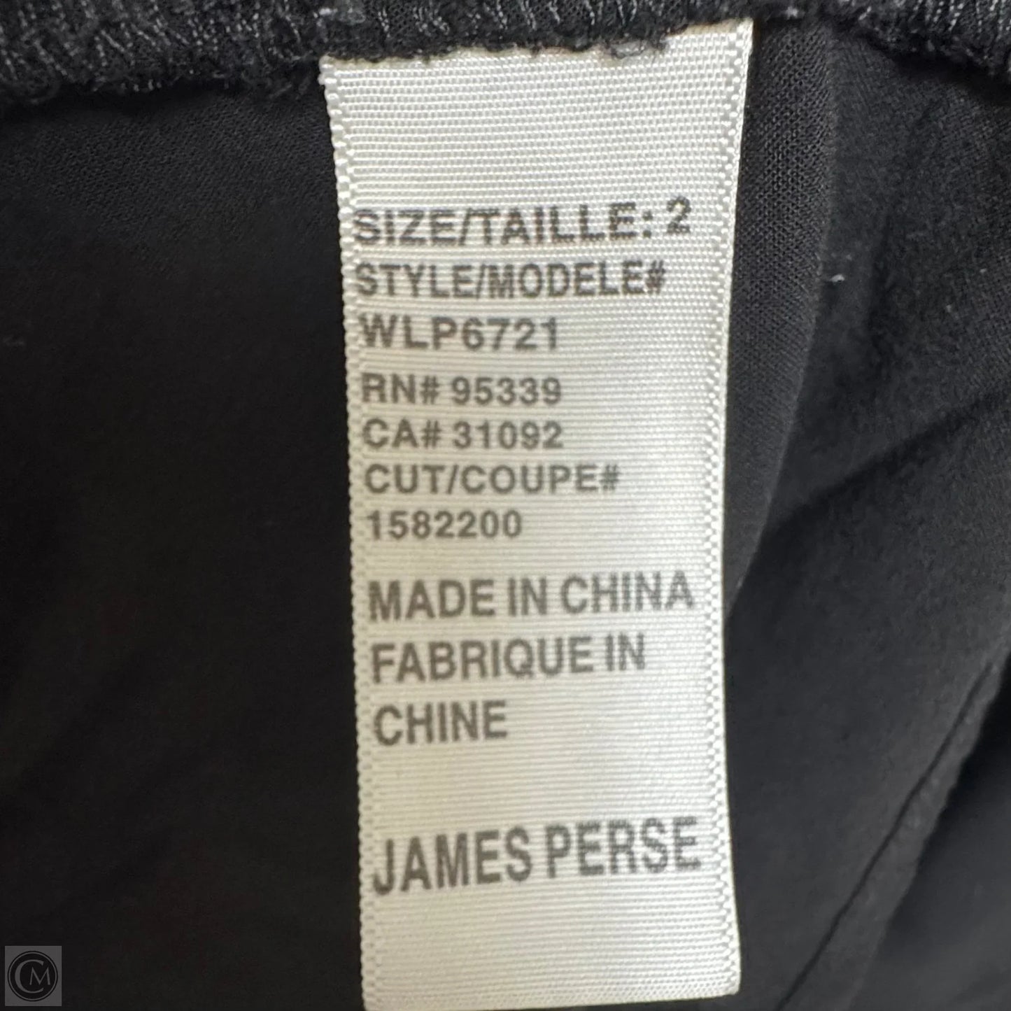 Dress Casual Short By James Perse In Black, Size: M
