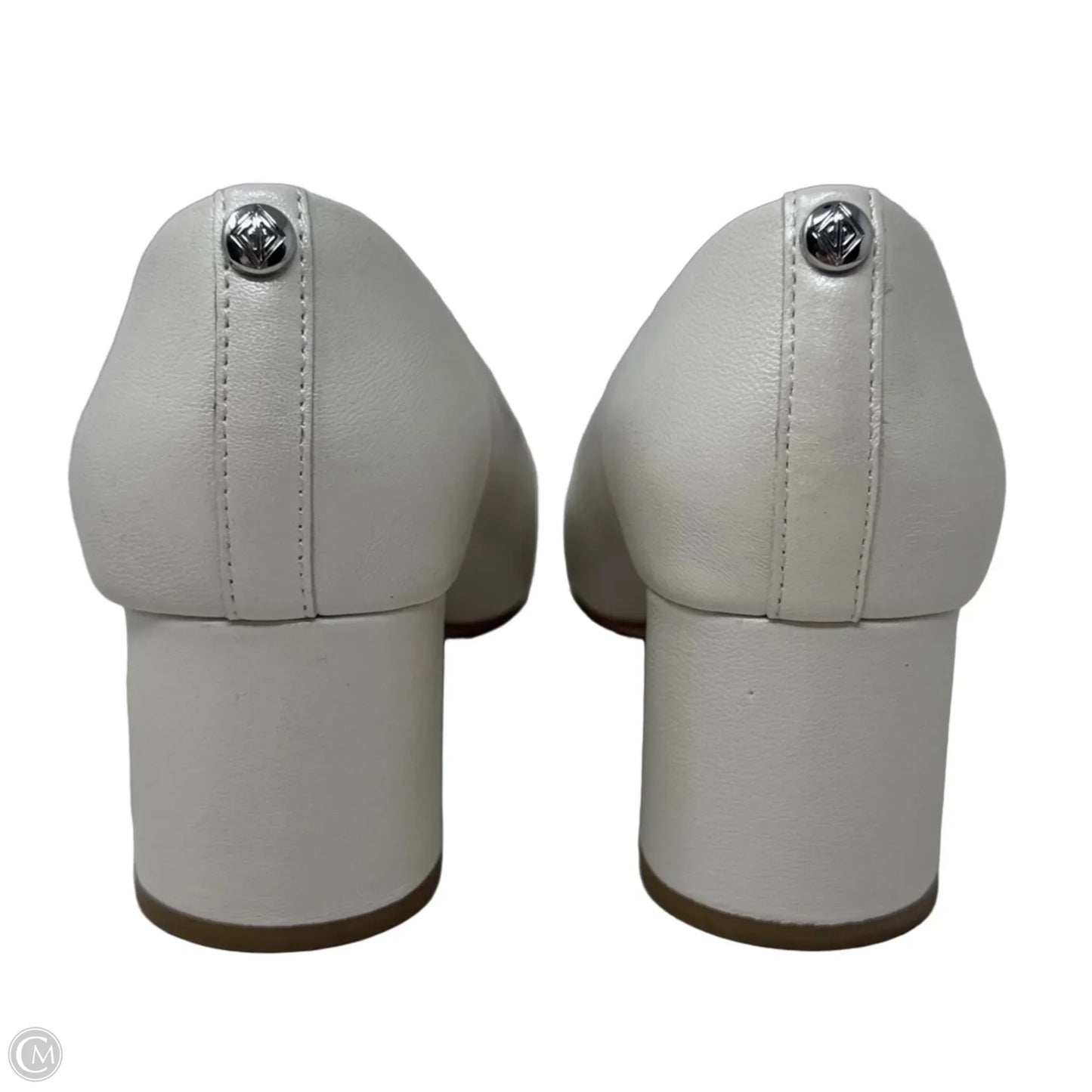 Suzette Nappa Leather Slip-On Pumps By Donald Pliner In White, Size: 7