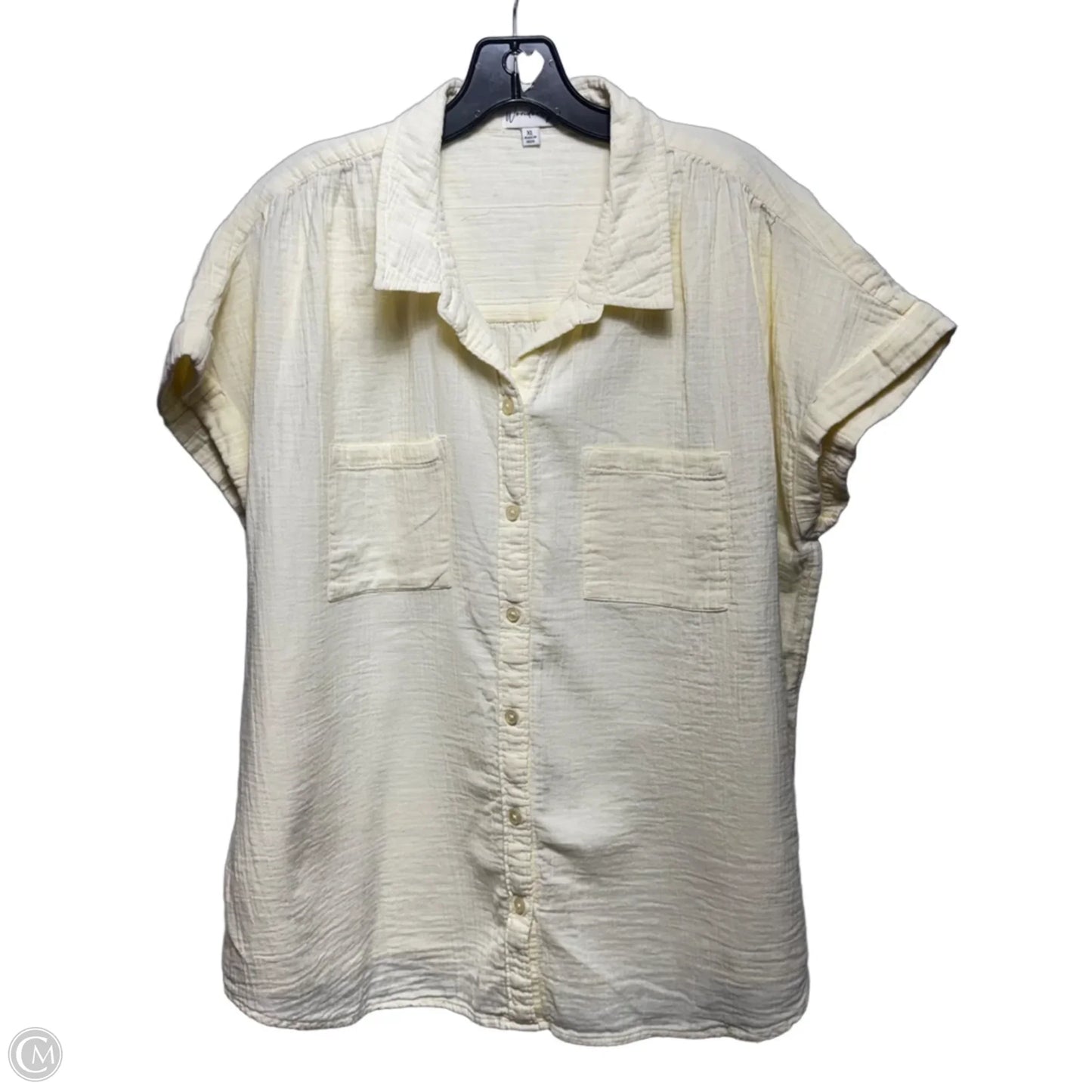 Top Sleeveless By Wonderly In Yellow, Size: Xl