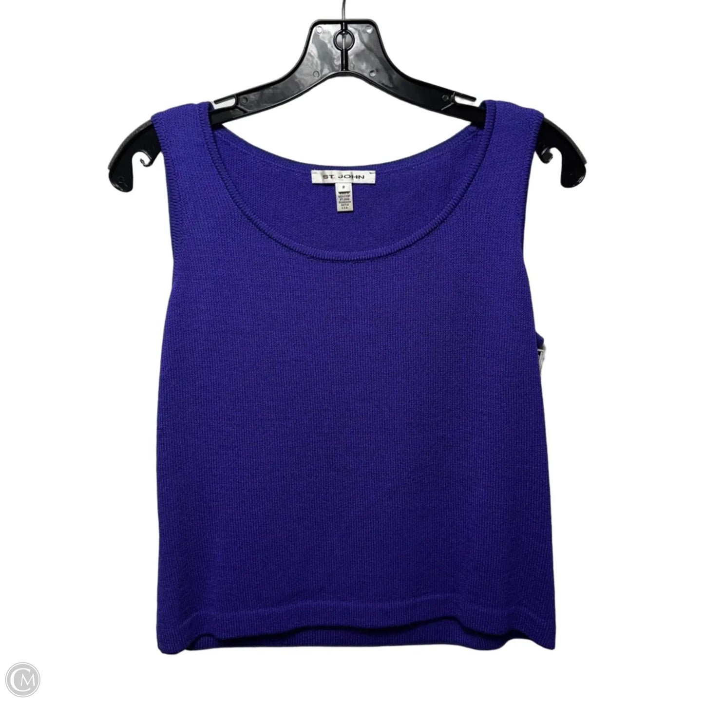 Knit Top & Jacket 2 Piece Set Luxury Designer By St John Collection In Purple, Size: S