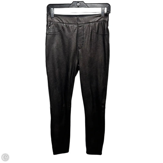 Faux Leather Pants Leggings By Spanx In Black, Size: S