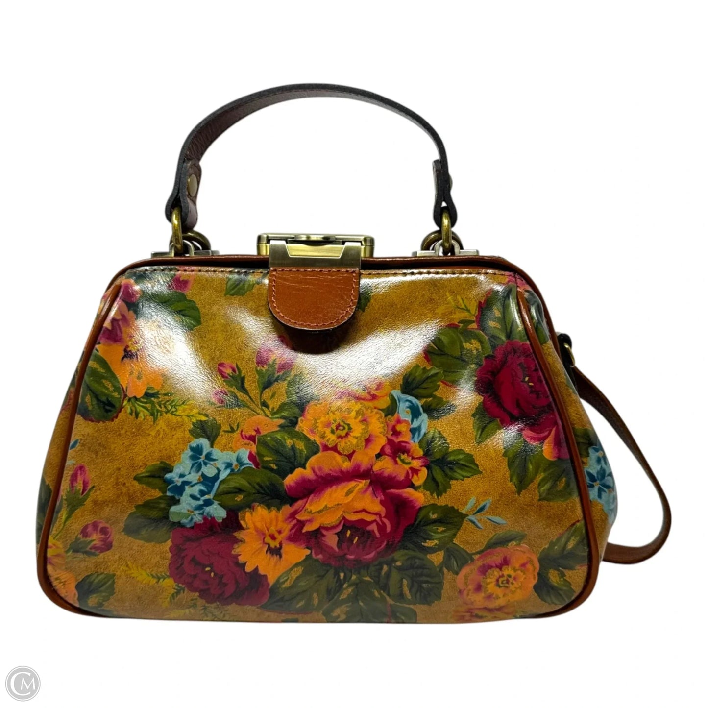 Gracchi Satchel Handbag Designer By Patricia Nash, Size: Medium