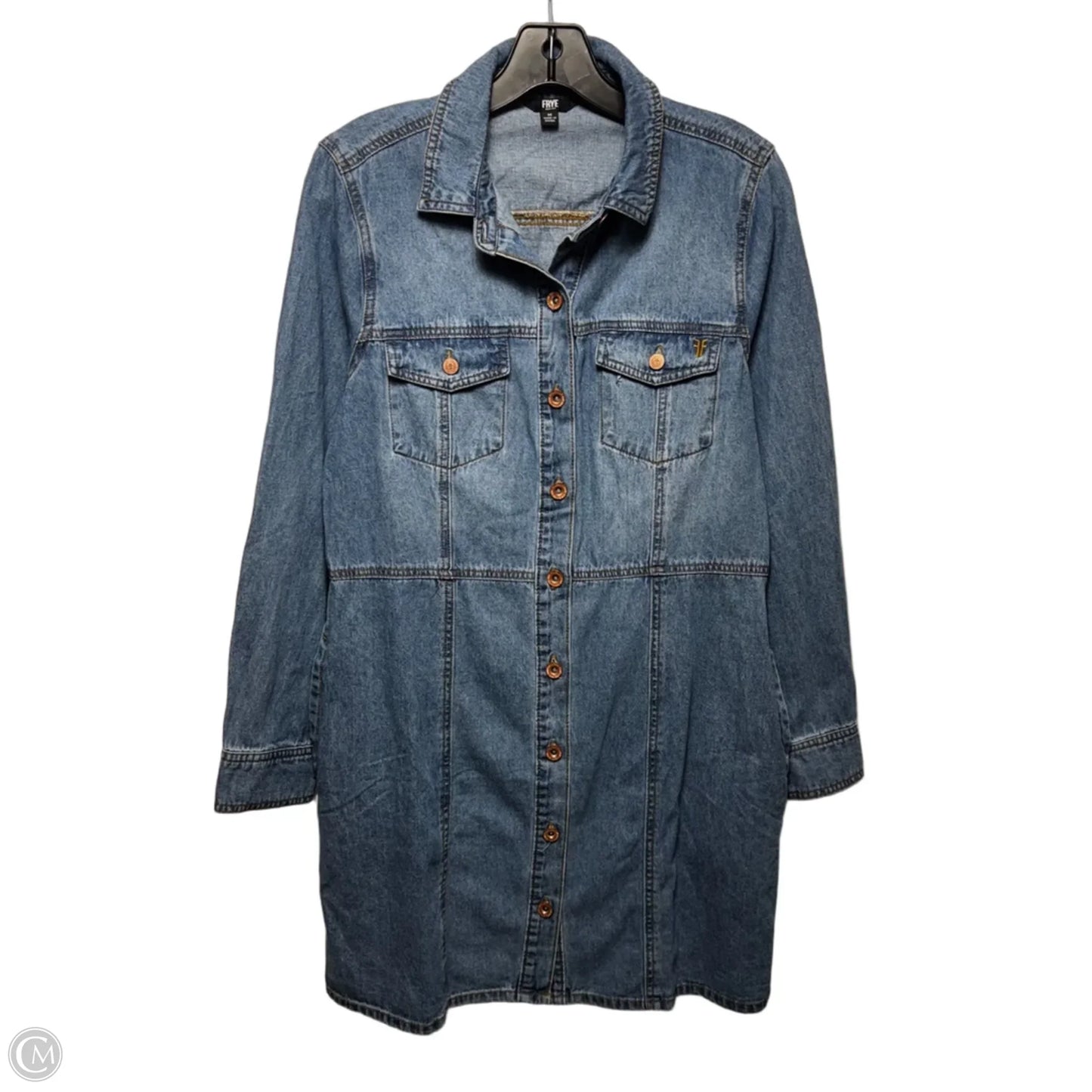 Dress Designer By Frye In Blue Denim, Size: M