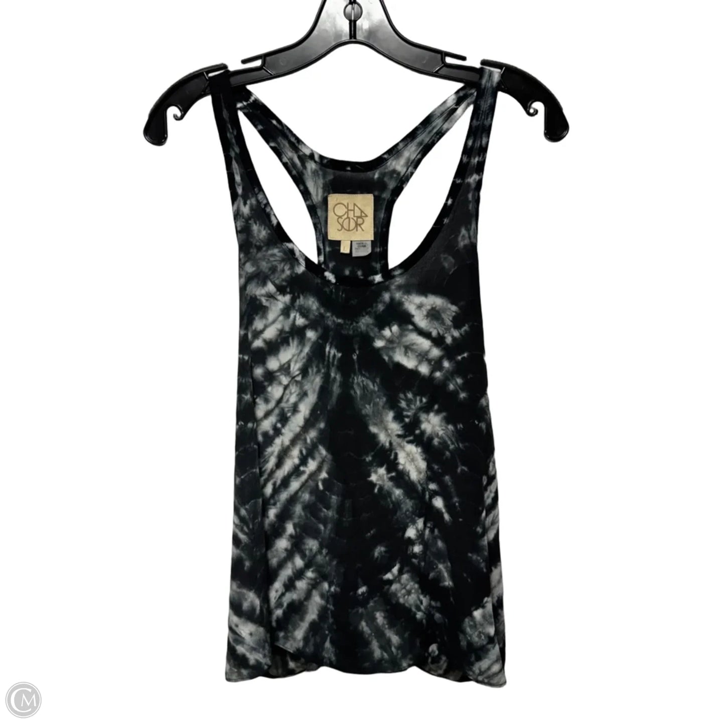 Silk Racerback Top Sleeveless By Chaser In Tie Dye Print, Size: L