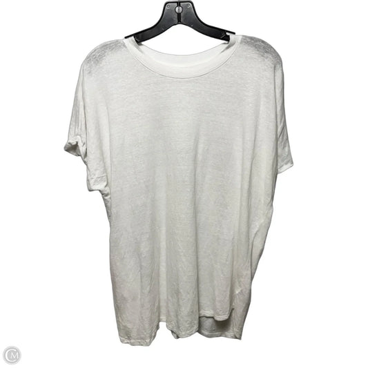 Top Short Sleeve Basic By Velvet By Graham & Spencer In White, Size: Xl