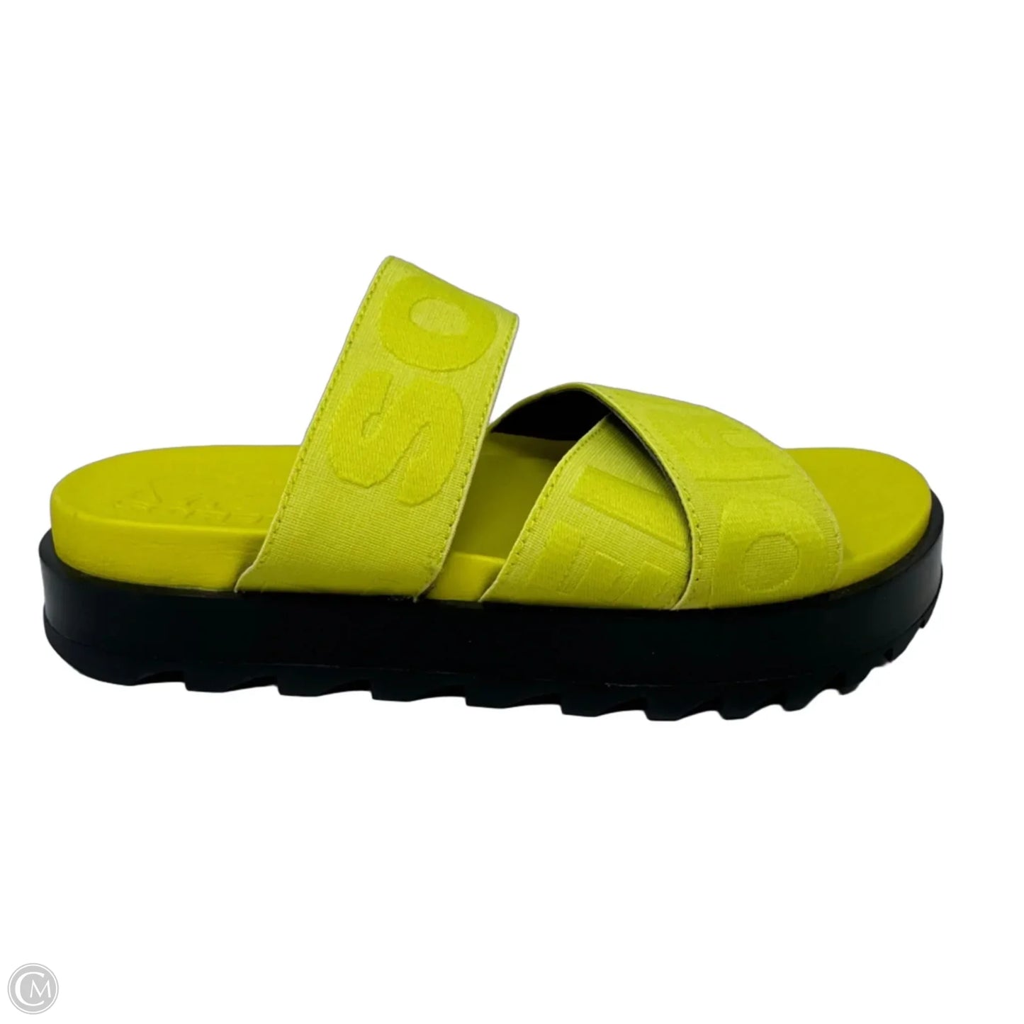 Roaming Sport Slide Sandals By Sorel In Yellow, Size: 7