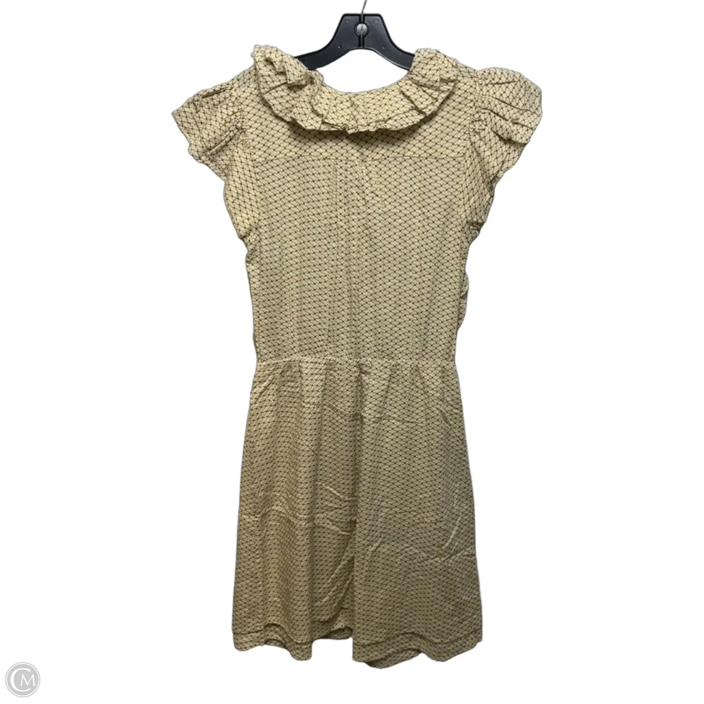 Dress Casual Midi By Blue Tassel In Brown & Cream, Size: M