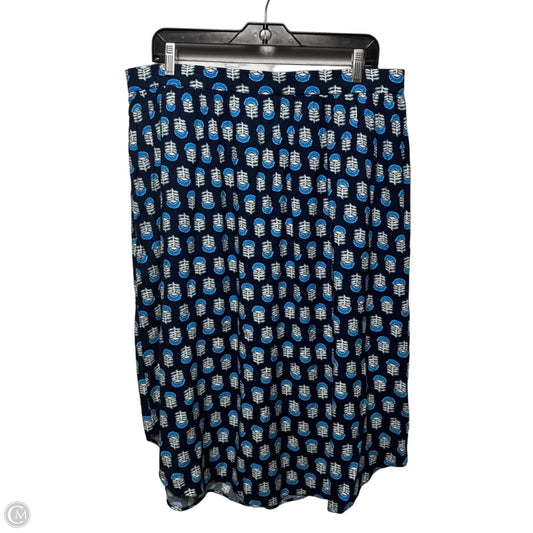 Skirt Midi By J. Crew In Blue, Size: Xl