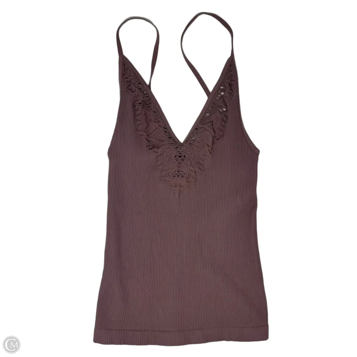 Ribbed Top Cami By Free People In Mauve, Size: Xs