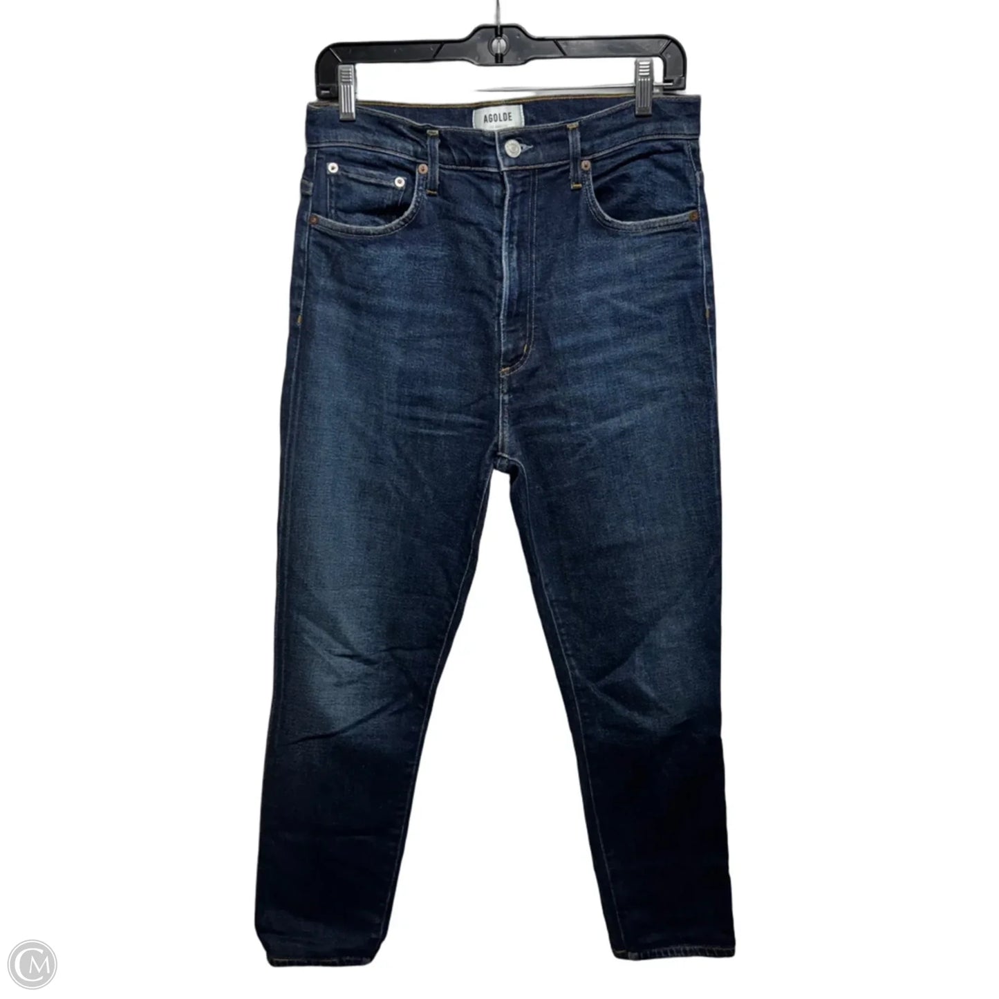 Jeans Skinny By Agolde In Blue Denim, Size: 8/29