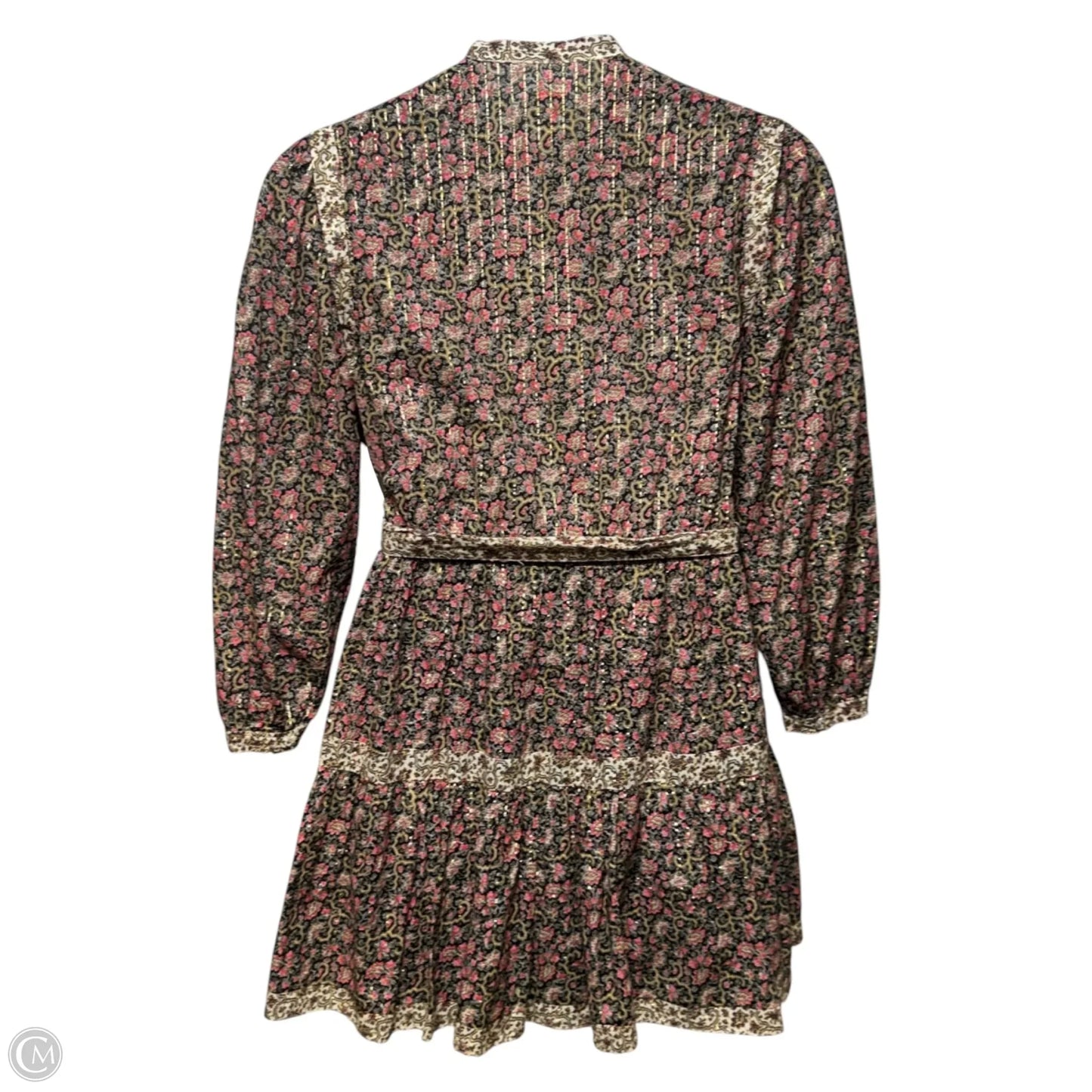 Claudine Belted Mini Dress By La Vie Rebecca Taylor In Floral Print, Size: M