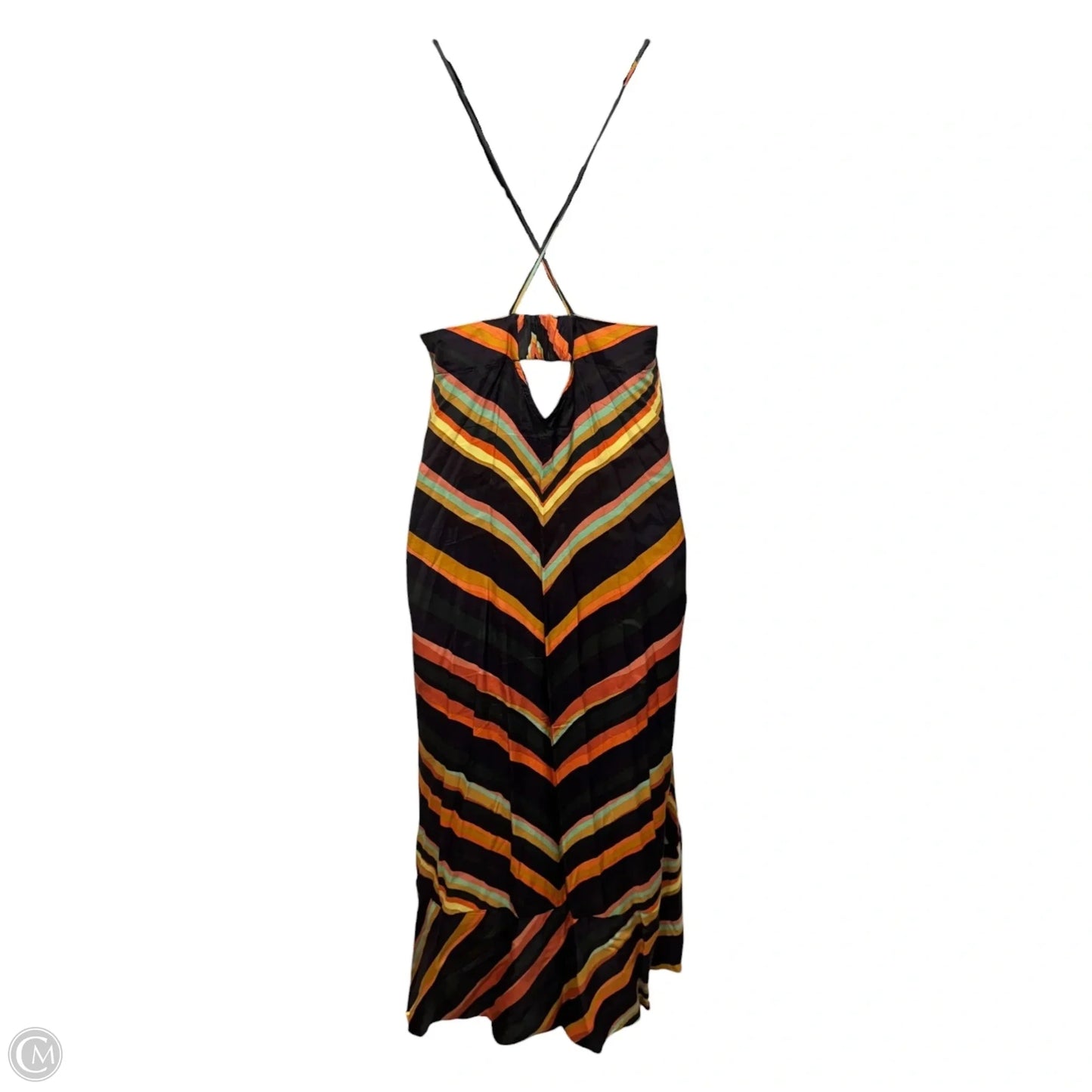 Chevron Slip Dress By Anthropologie In Striped Pattern, Size: S
