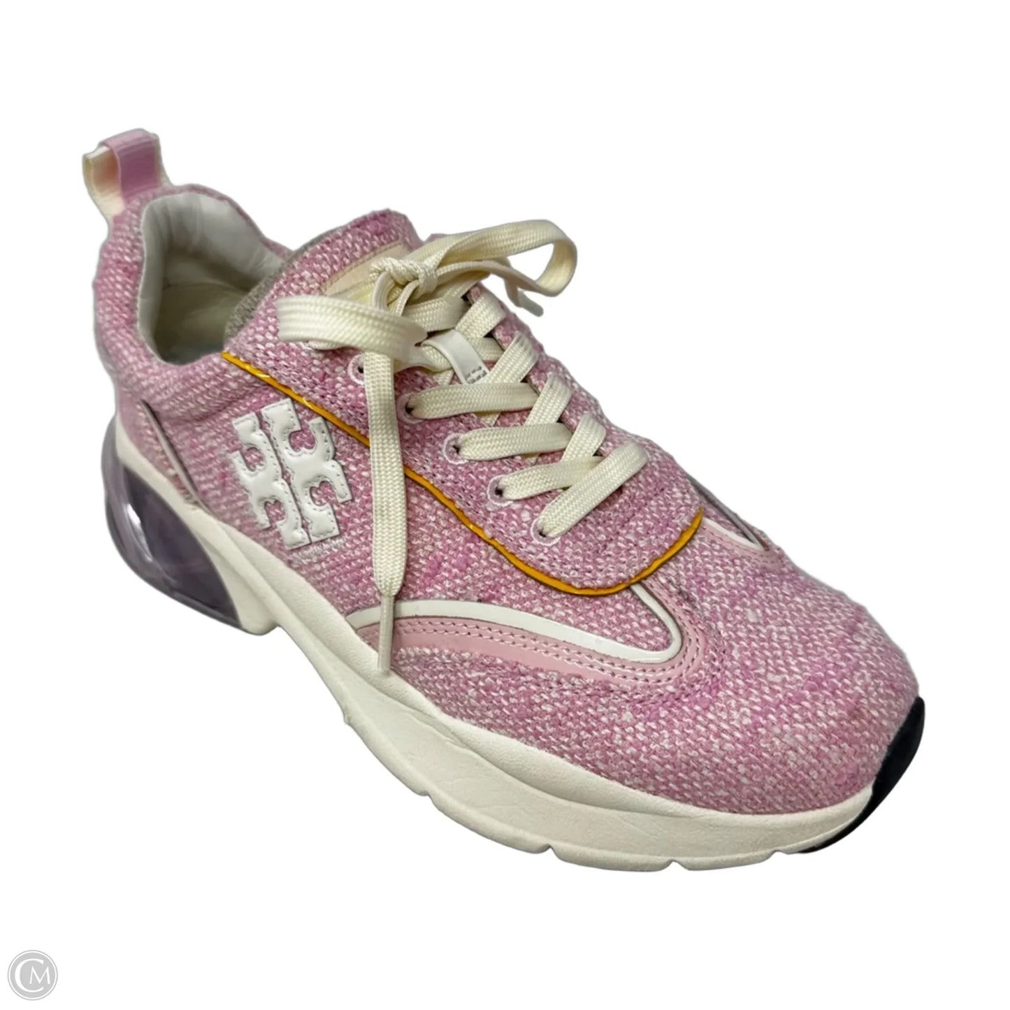 Good Luck Tweed Trainers Shoes Designer By Tory Burch In Pink, Size: 9.5