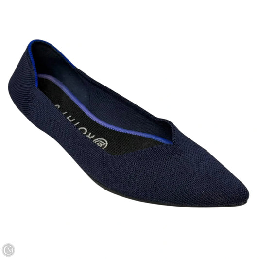 Knit Shoes Flats By Rothys In Navy, Size: 7.5